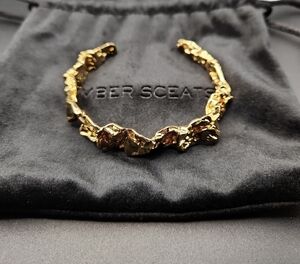 Amber Sceats Emery 24K Gold Plated Bracelet New